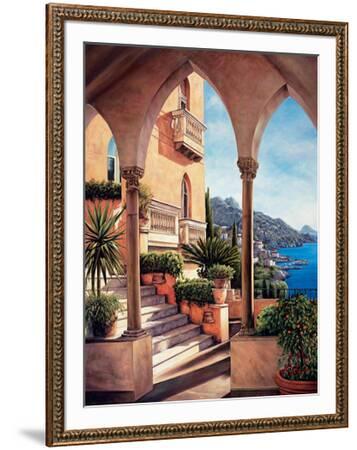 Elizabeth Wright Palazzo on Amalfi Keilrahmen-Bild Leinwand Küste Italien
